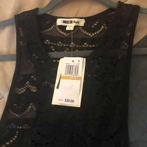 Miken Swim - Juniors' Crochet Racerback Dress Cover-Up Miken Swim - Juniors' Crochet Racerback Dress Cover-Up